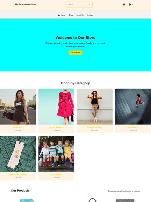 Summer Sale - Vibrant Menswear Theme