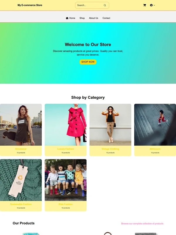 SunnyVibe Maximalist Summer Sale Theme