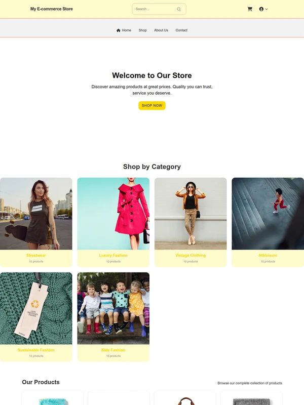 Sunshine Craft Bazaar Theme